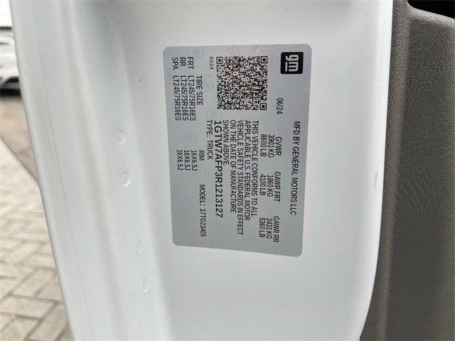 2024 GMC Savana Cargo 2500 Work Van