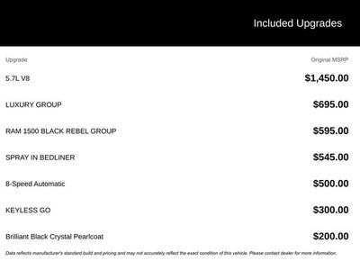 2018 RAM 1500 Rebel Crew Cab 4x4 5'7' Box