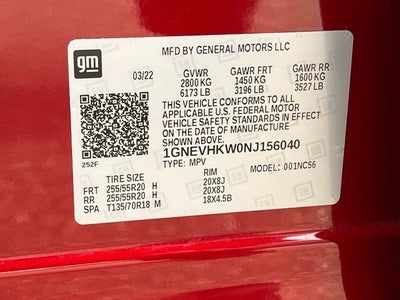 2022 Chevrolet Traverse AWD LT Leather