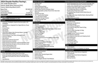 2024 Chrysler Pacifica Touring L