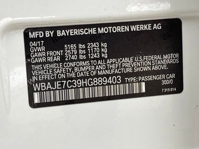 2017 BMW 540i xDrive