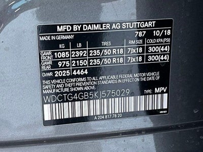 2019 Mercedes-Benz GLA 250 4MATIC®