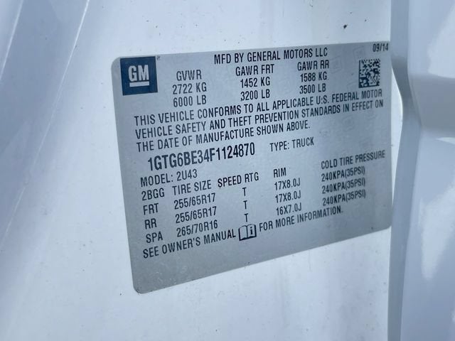 2015 GMC Canyon 4WD SLE