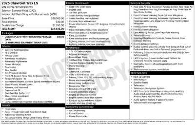2025 Chevrolet Trax LS