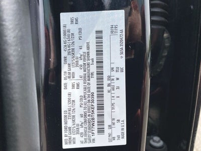 2019 Ford F-250SD Lariat BLACK WIDOW PKG