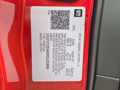 2021 Chevrolet Corvette Stingray 3LT