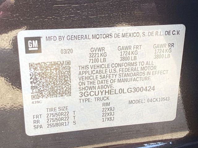 2020 Chevrolet Silverado 1500 High Country