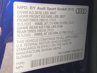 2024 Audi RS Q8 4.0T quattro