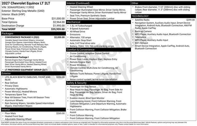 2027 Chevrolet Equinox LT