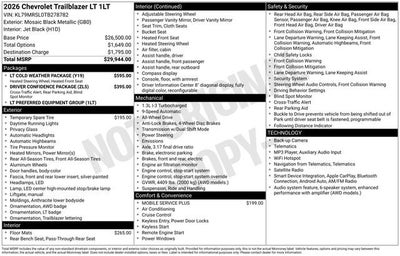 2026 Chevrolet Trailblazer LT