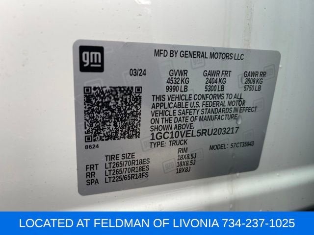 2024 Chevrolet Silverado EV Work Truck