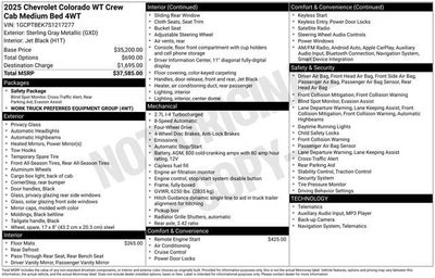 2025 Chevrolet Colorado WT/LT