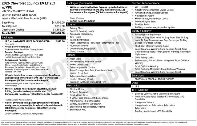 2026 Chevrolet Equinox EV LT