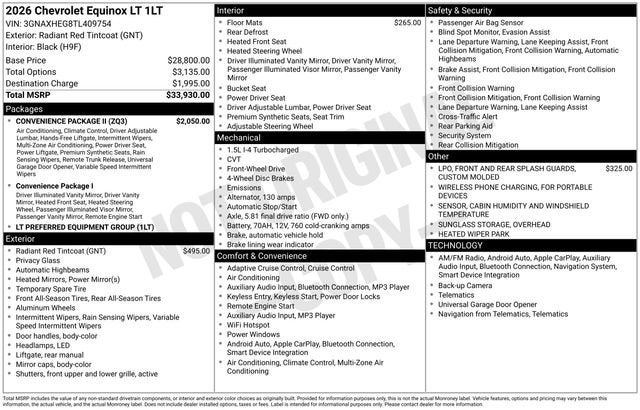 2026 Chevrolet Equinox LT