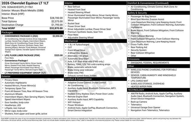 2026 Chevrolet Equinox LT