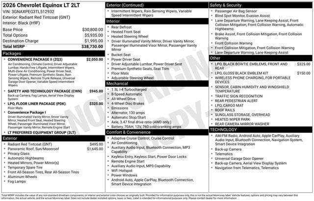 2026 Chevrolet Equinox LT