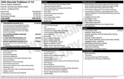 2026 Chevrolet Trailblazer LT