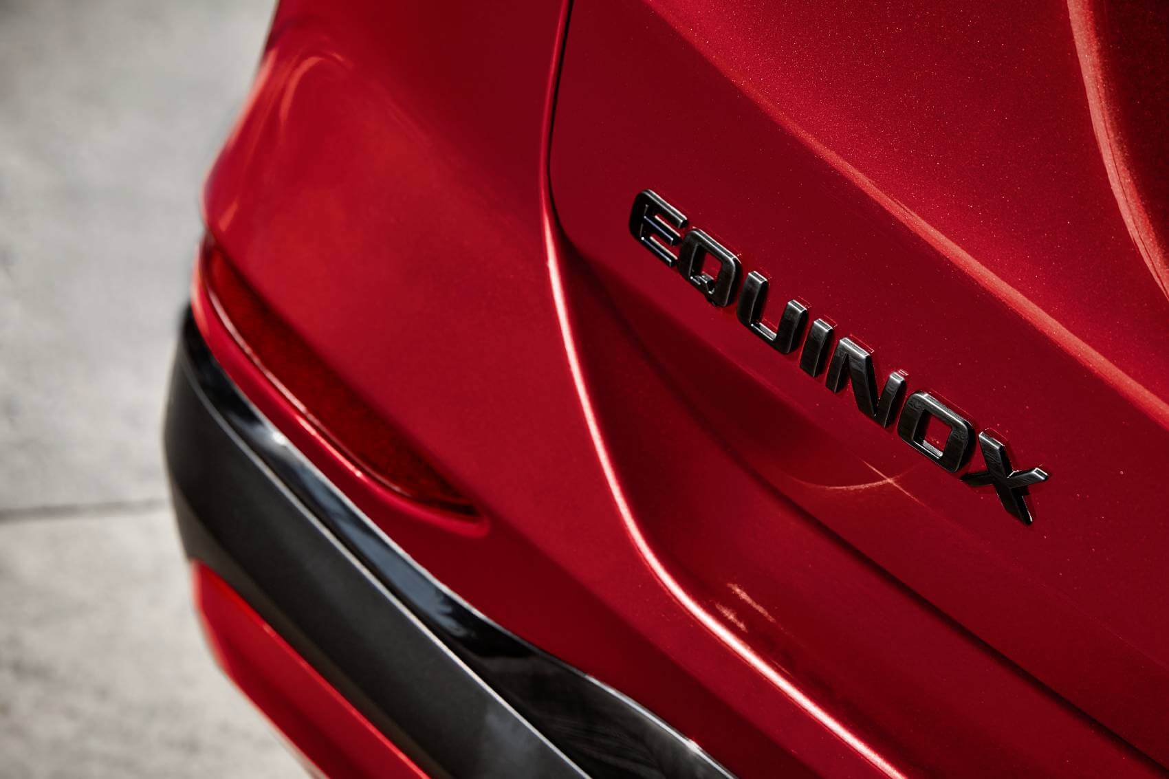 Close up of Chevy Equinox trunk